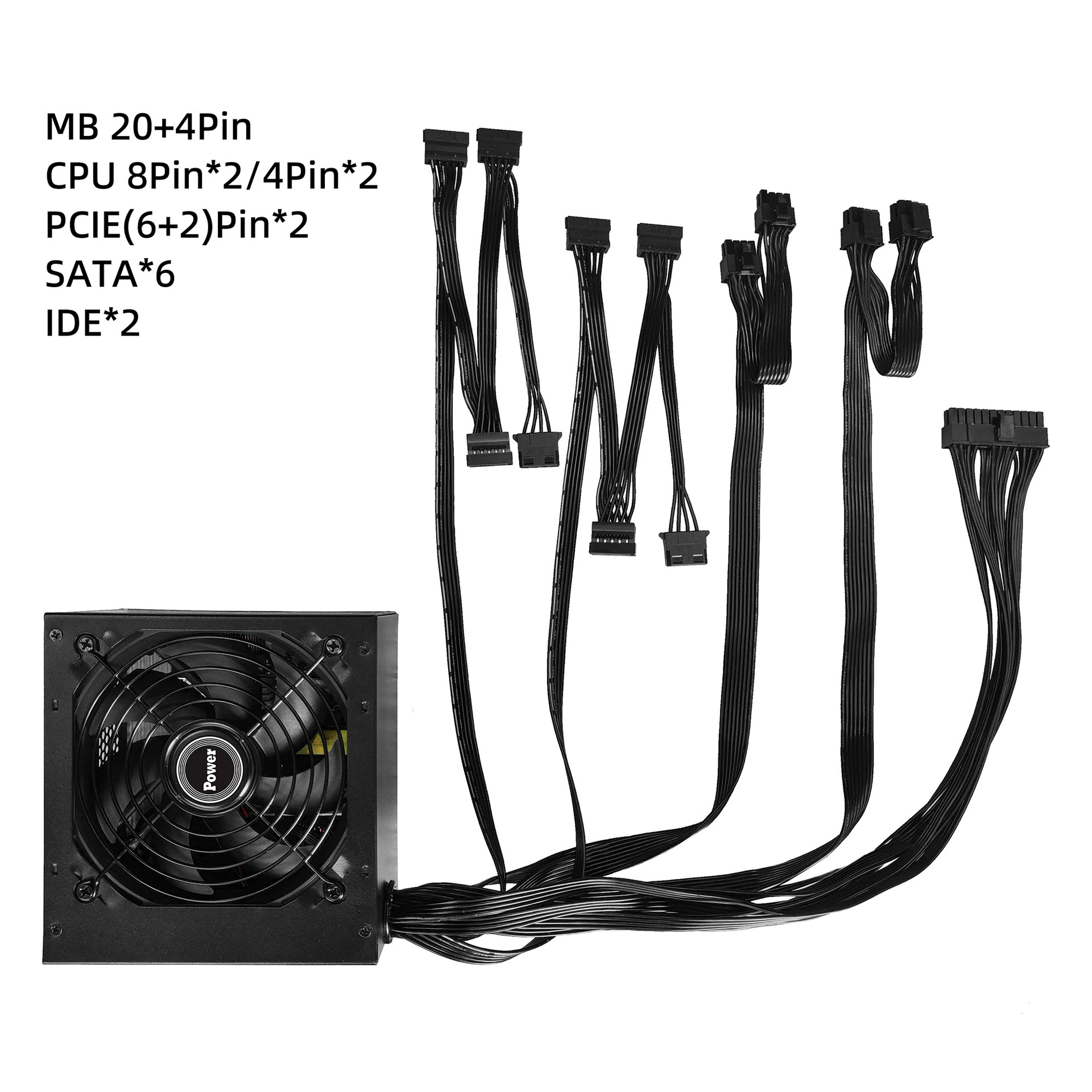 美基 Модуль питания 650W для компьютера ATX настольный блок питания Bronze сертификация, прямая поставка с завода Xuanwu 650