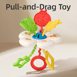 Decompression Insect Flower Pull-Up Toy, Milk Bottle Pull-Up Toy, Fun Pumping Toy, Multi-Touch Enlightenment