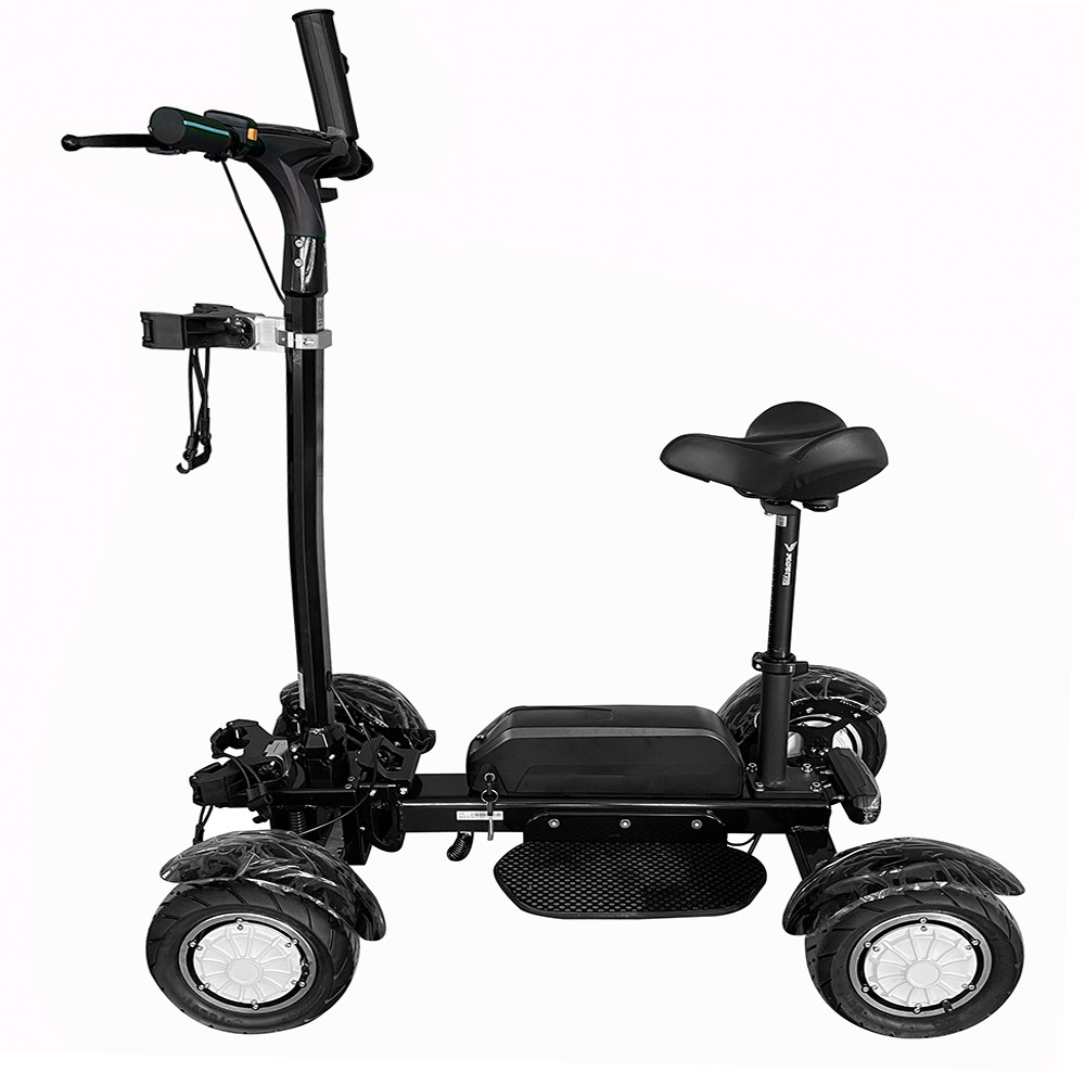 Retuol Four-Wheel Electric Golf Cart Scooter Foldableable and Detachable for 18 Holes Drop Shipping