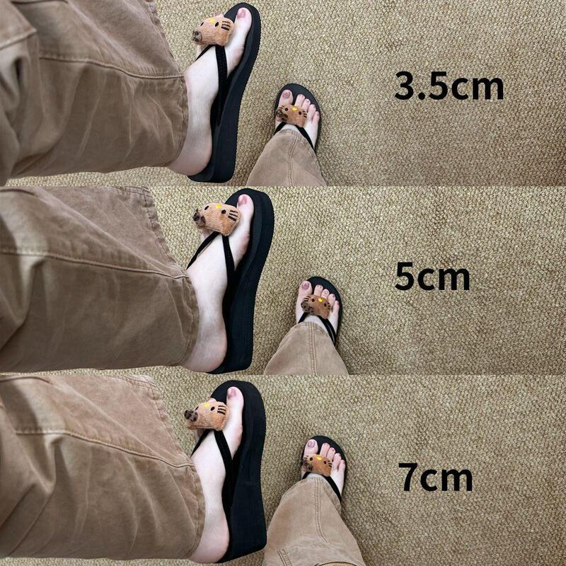 2026 Thick-soled women's summer outdoor flip-flops with a stylish design, new height-increasing wedge heel, non-slip sandals, and thong sandals 2026 Thick-soled women's summer outdoor flip-flops with a stylish design, new height-increasing wedge heel, non-slip sandals, and thong sandals