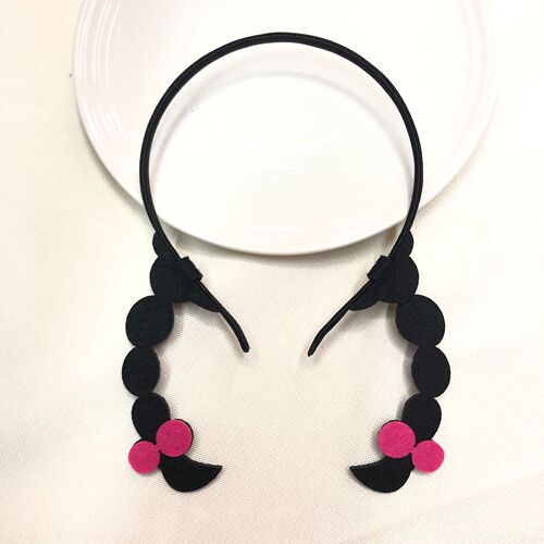 Creative Wig Braid Headband Internet Celebrity Live Stream Photo Funny Headwear Children's Cute Braided Hairband Hair Accessories