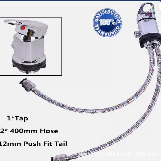 Rv-Specific Quick-Connect Faucet Camper Shower Mixer Faucet Outlet 1/2 Salon Hot and Cold Water Mixing