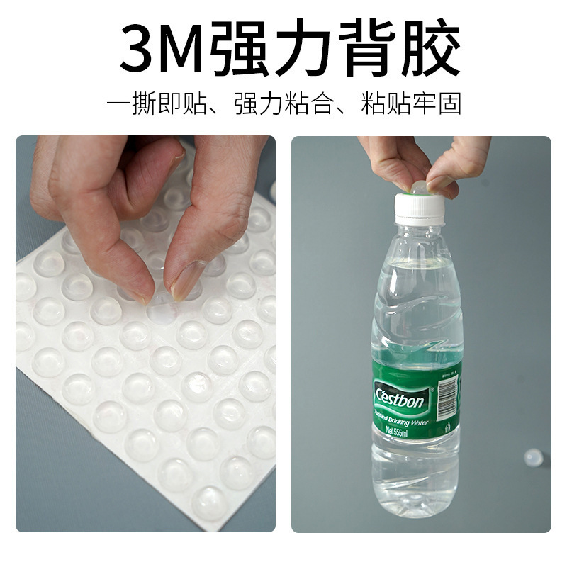 Anticolisión de partículas pegatinas muebles antideslizante mudo amortiguador de silicona transparente