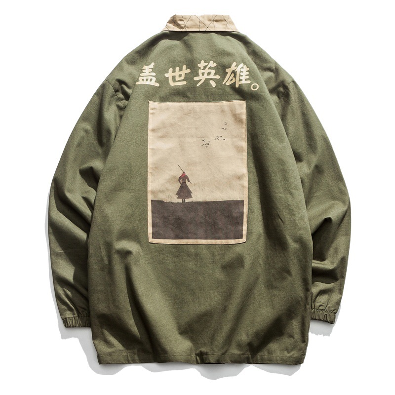 AliExpress ropa de hombre 2020 estilo chino Otoño e Invierno chaqueta de hombre suelta vintage impresa chaqueta de hombre Chaqueta de punto japonesa hombres