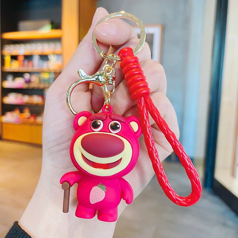 Dibujos animados pvc serie de anime llavero juego de marea muñeca llavero de coche bolsa colgante máquina de garra regalo al por mayor