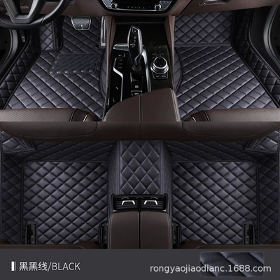 advanced sense car foot mat, Modelə uyğun ayaqaltı - single-layer-xpe-foot-pad-black-and-black-wire