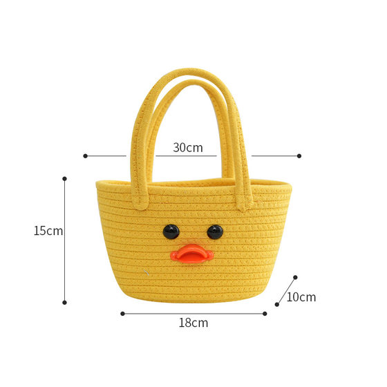 Cute Handbag Yellow Duck Travel All-match Large Capacity Hand Carrying Mummy Bag Full Moon Accompanying Gift