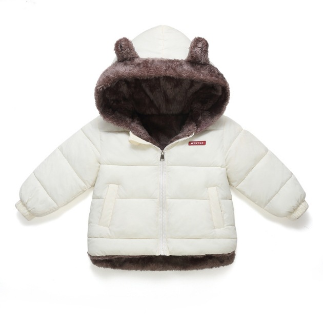 Ropa para niños de comercio exterior para bebés, ropa acolchada de algodón de lana de cordero para niños, ropa acolchada de plumón para niños, ropa acolchada para niños