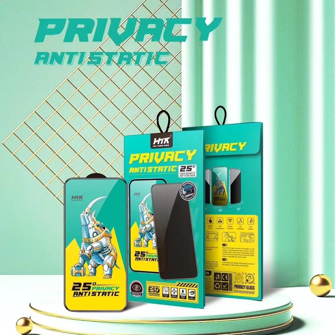 28度防窥无孔防尘电镀膜手机钢化膜工厂批发适用所有型号屏幕保护