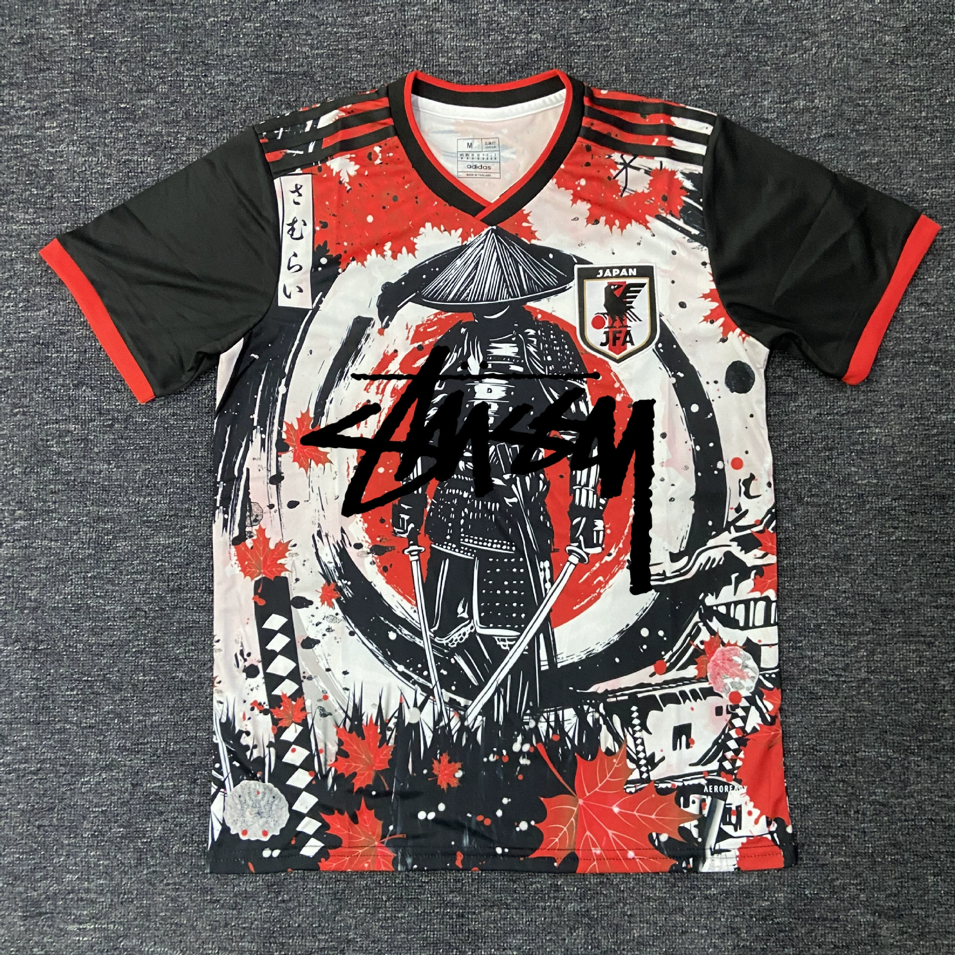 Футболка в японском стиле Stussy версия фанатский комплект джерси аниме Y3 японский самурай Гоку тренд совместное брендинг