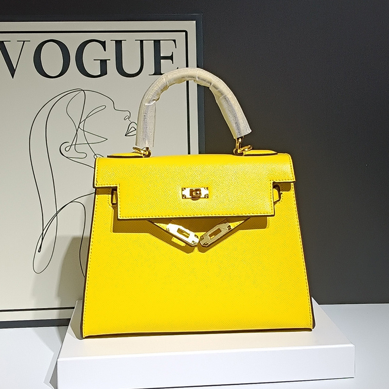 Cross-Border Hot-Selling Second-Generation Kelly Palm-Print High-Quality Single-Shoulder Crossbody Simple Versatile Handbag in Stock Wholesale