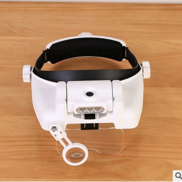 Новое 31 многократное старое увеличительное стекло для головных уборов со светодиодной подсветкой для идентификации ювелирных изделий пресбиопические очки 82000 м