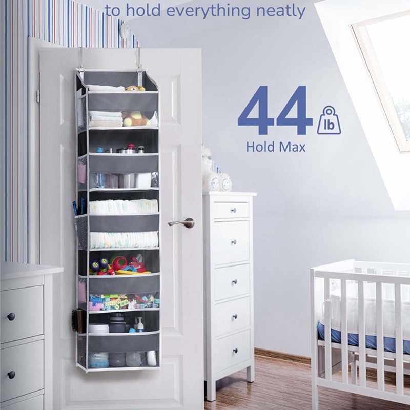 E6J亚马逊收纳挂袋家用收纳整理用品门后衣橱收纳袋墙挂式收纳袋