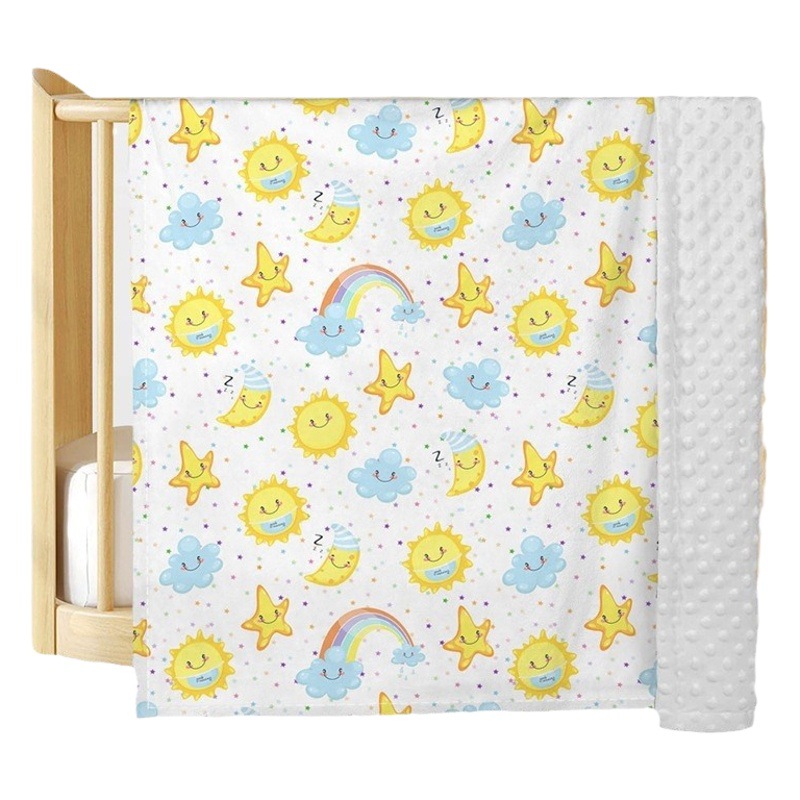 Supply Baby Autumn and Winter Blanket Kidsren's Baby Comfort Beanie Quilt Winter Beanie Fleece Blanket