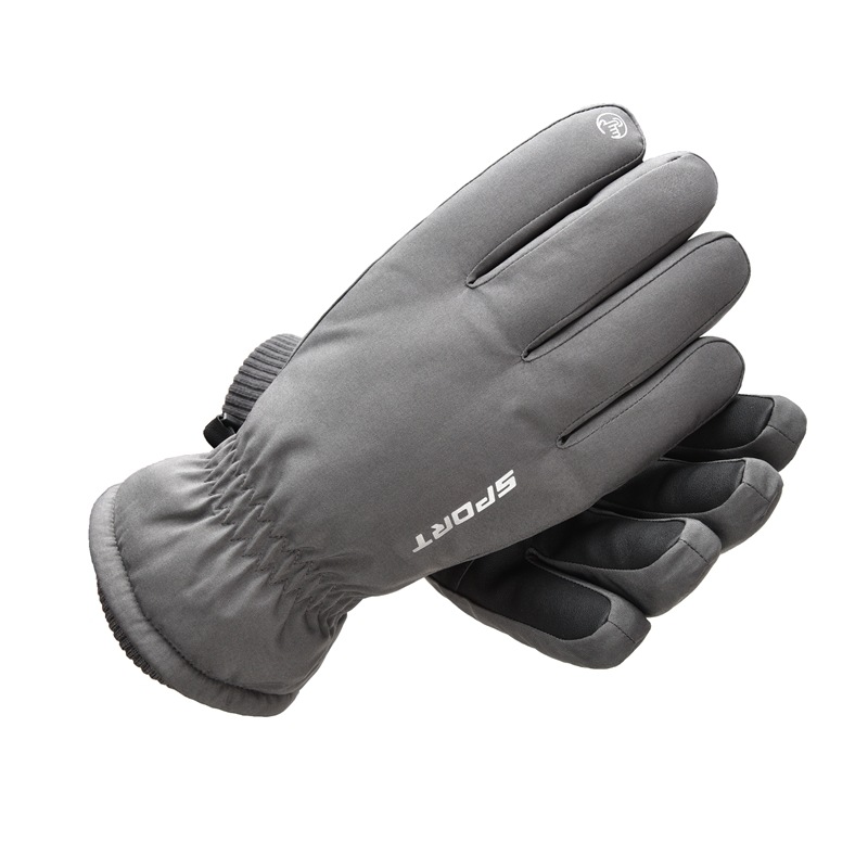 Guantes de esquí de invierno impermeables para hombres a prueba de frío forrados de lana engrosados deportes al aire libre cálido invierno guantes de pantalla táctil