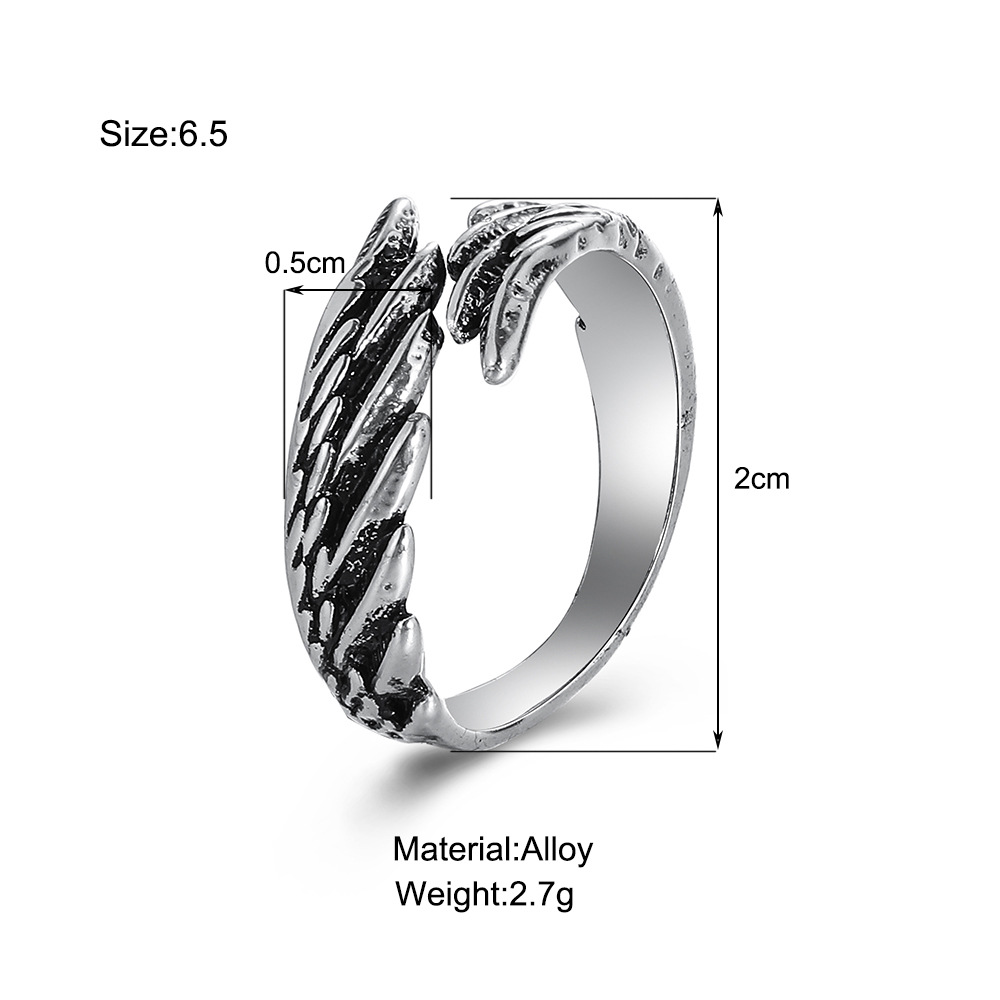 Einfacher Stil Quadrat Herzform Legierung Überzug Perle Offener Ring display picture 6