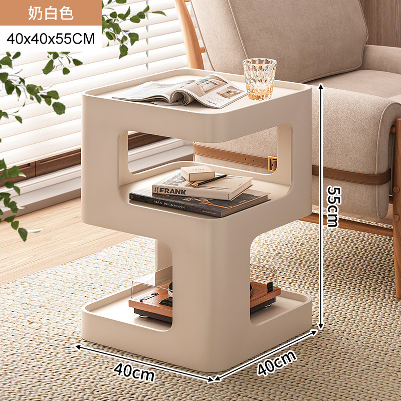 Mesa lateral, sofá, armario lateral, sala de estar, mesa de centro pequeña para el hogar, dormitorio simple y moderno, mesita de noche creativa de hierro forjado, mesa auxiliar