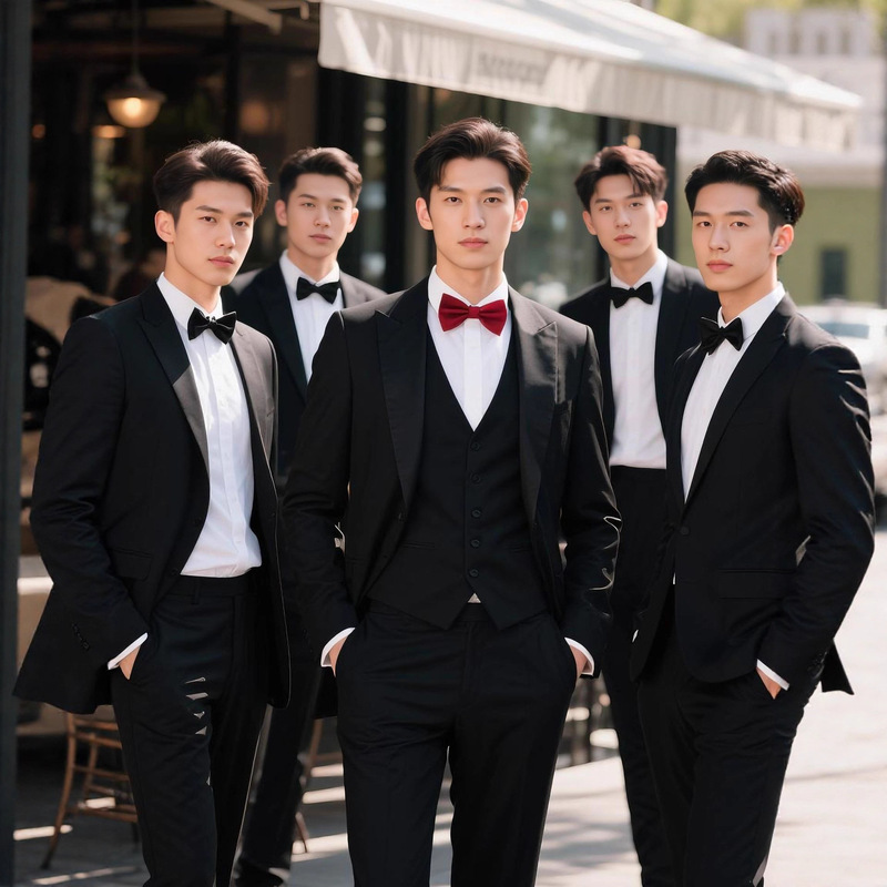 Groomsmen Suit Three-Piece Suit Groom Wedding Dress Jacket Wedding Ceremony Slim Fit Men's Suit