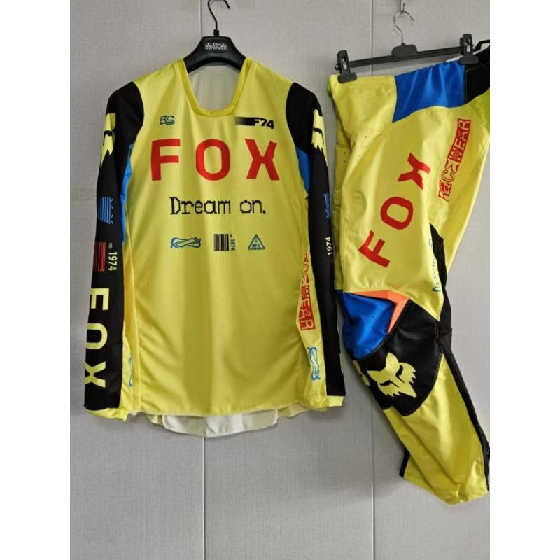 2025 Fox Head Cycling Suit Trail Off-Road Cycling Foreign Trade Quality Wear-Resistant Moisture-Absorbent Breathable Quick-Drying Spring