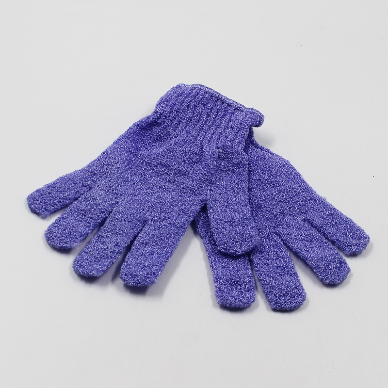 Guantes de toallas de limpieza de cinco dedos para adultos, toallas de baño, artefactos de baño de espalda, toallas de baño de espalda, guantes de espesación de barro frotados