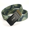 Metal nylon woven street tactics cloth belt for leisure