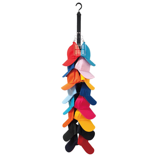 Rotating wardrobe hat storage clip, door-back hat hook, no-punch hole-free coat and hat lanyard door-back clip