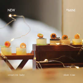 ob11娃娃屋配件微缩食玩甜品屋场景模型迷你大号果酱饼干I133