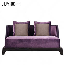 Eaton意式极简沙发中古风布艺直排沙发简约大气别墅家用高端家具