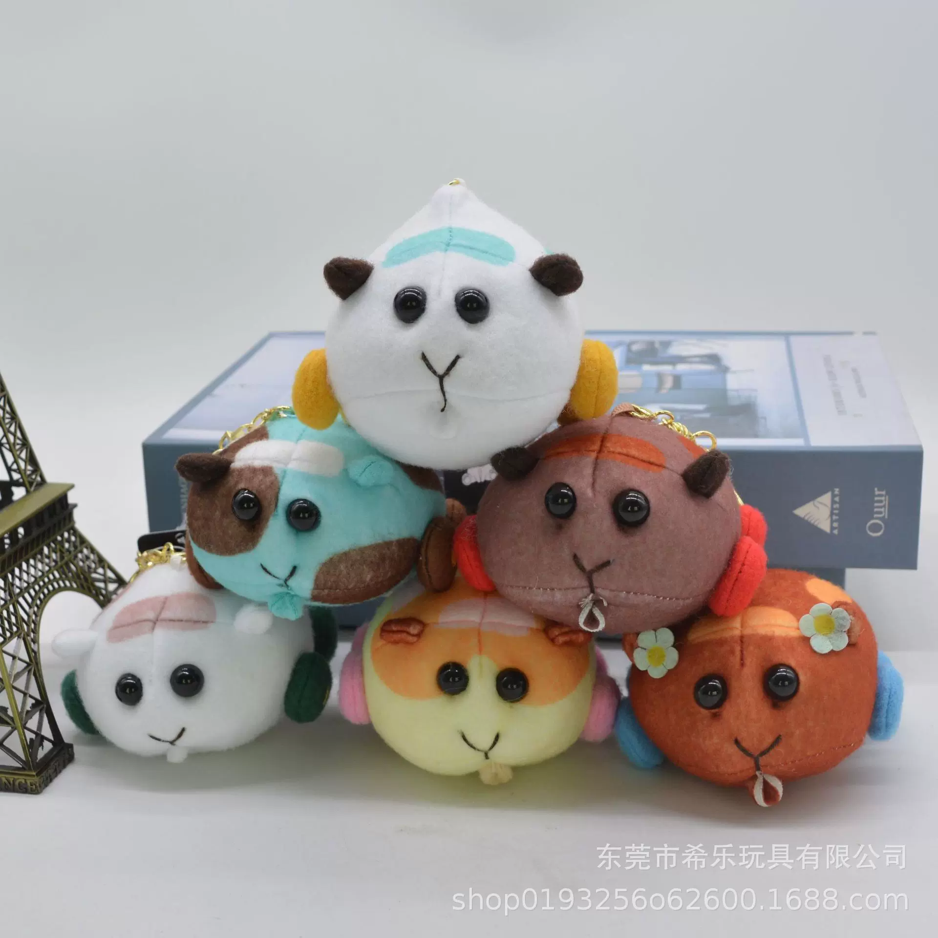 天竺鼠车车动漫周边毛绒公仔土豆鼠阿比鼠钥匙扣挂件玩偶