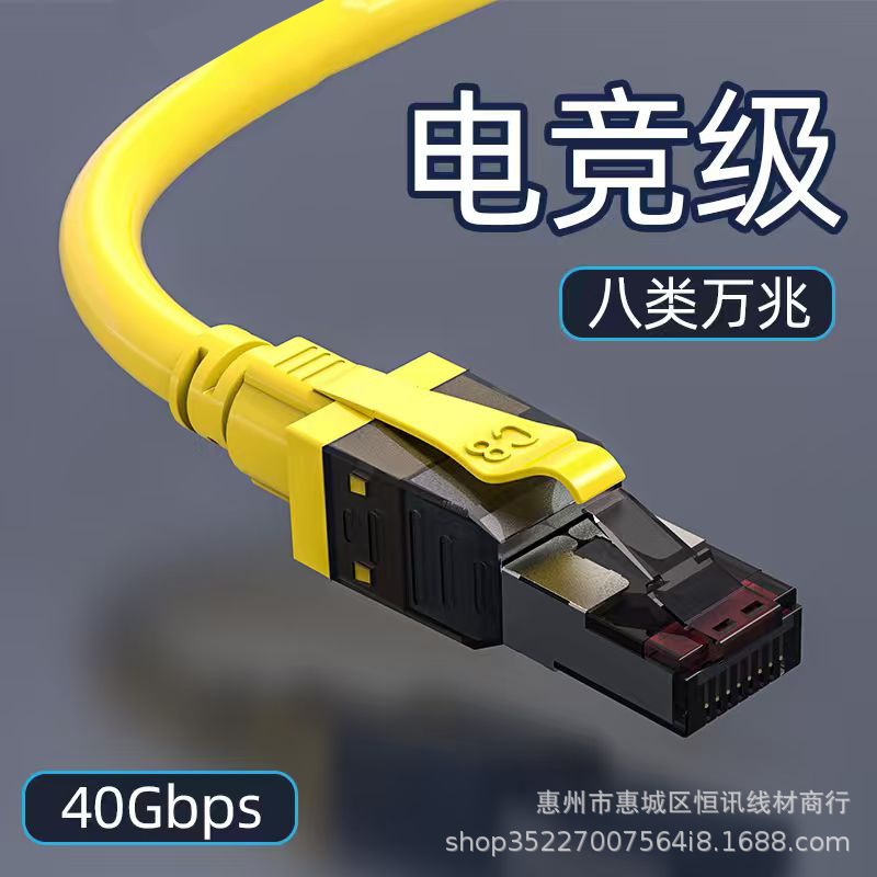 八类网线万兆cat8家用lan高速光纤宽带电竞铜网络电脑路由器