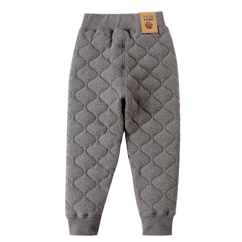 Pantalones cálidos para niños Otoño e invierno Los estudiantes de invierno forrados de lana usan uniforme escolar artefacto de invierno Polainas de tres capas para niñas de terciopelo