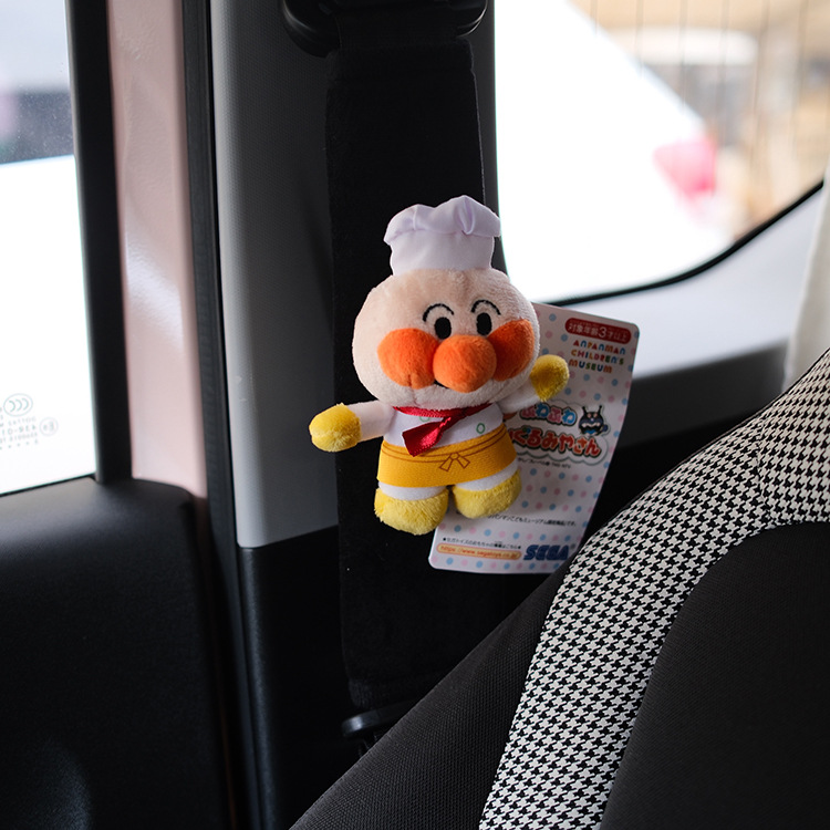 New Car Shoulder Strap Safety Belt Protective Cover Anti-Stranglehold Jam Grandpa Anpanman Plush Doll Gift