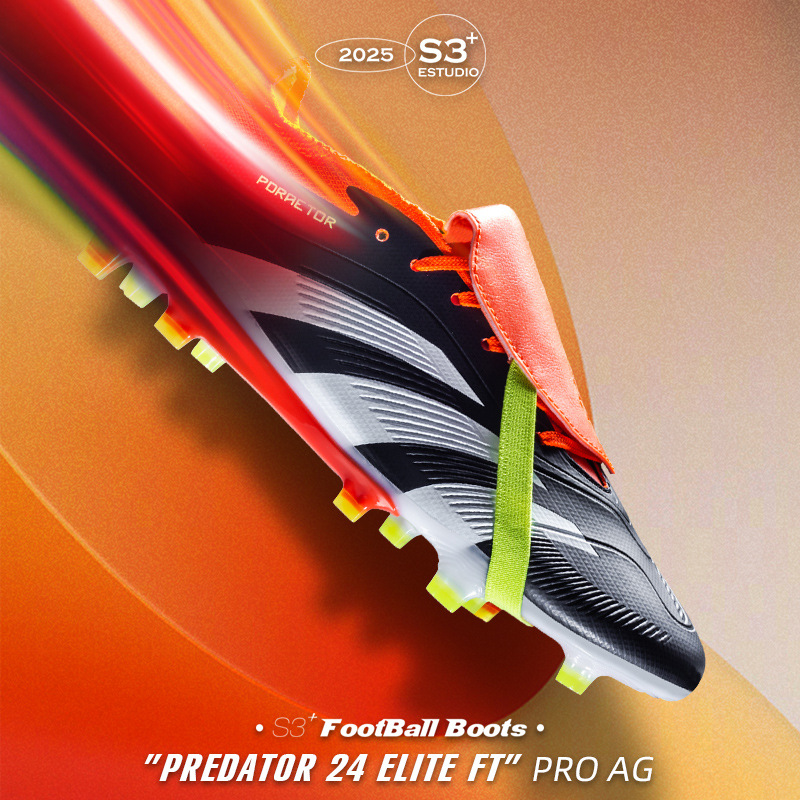 Zapatos de fútbol sin costuras de tejido volador hombres y mujeres zapatos de clavos antideslizantes zapatos de entrenamiento profesional de césped para adultos transfronterizos