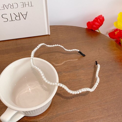 Pearl headband retro French forest style super fairy headband internet celebrity  new style going out hairpin hairband jewelry