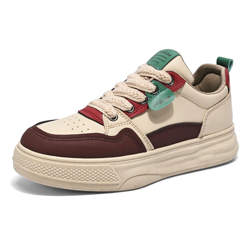 2025 primavera zapatos blancos nuevos ins coreanos para niñas zapatos de skate de altura gruesa zapatos casuales zapatos de moda image 6