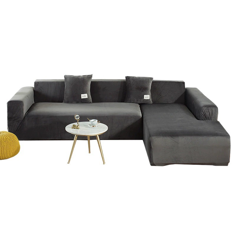 Kuyan/Популярная утолщенная однотонная ткань для дивана «Все включено», нескользящая ткань для диванных полотенец в наличии, бархатный чехол для дивана из серебристой лисы