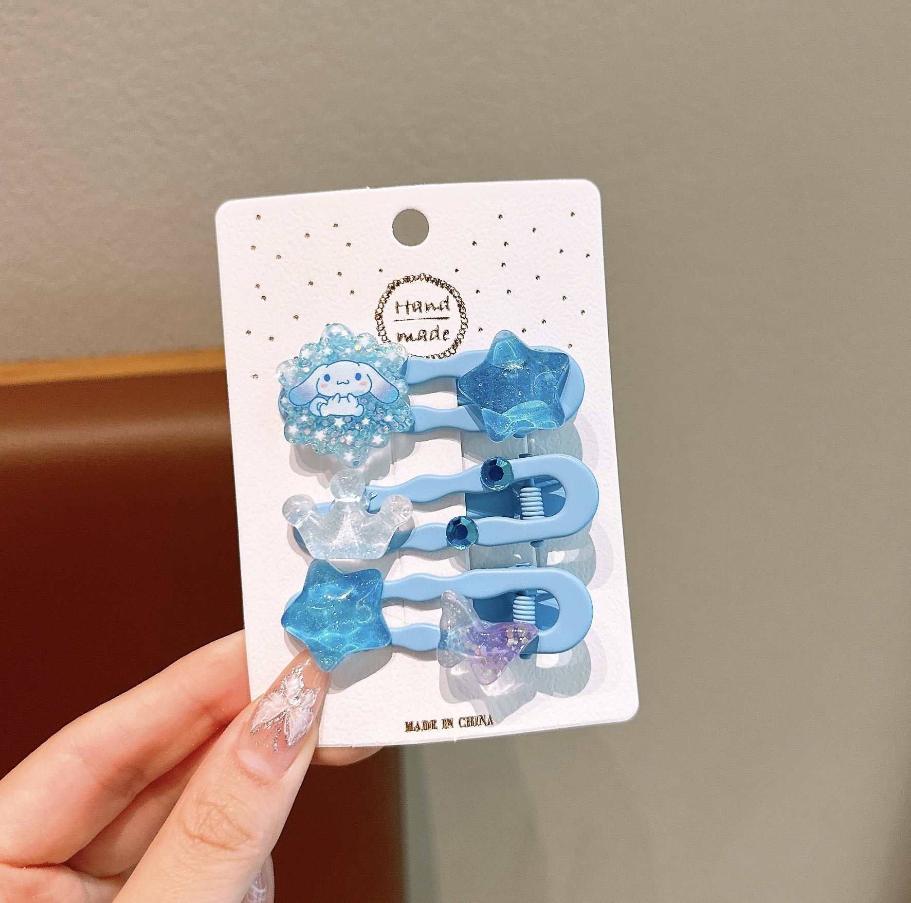 Niños Aisha princesa banda de cabello de niña hielo y nieve con dientes antideslizante banda de cabello acrílico coreano clip de cabello