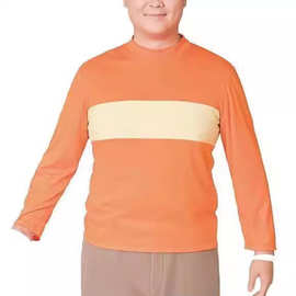 新款春秋宽松百搭长袖T恤潮流拼接撞色设计感小众圆领上衣ins情侣