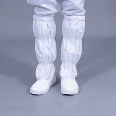 Anti-static tall boots anti-slip anti-dust tall overalls PVC dust-free shoes electronic workshop work shoes wholesale