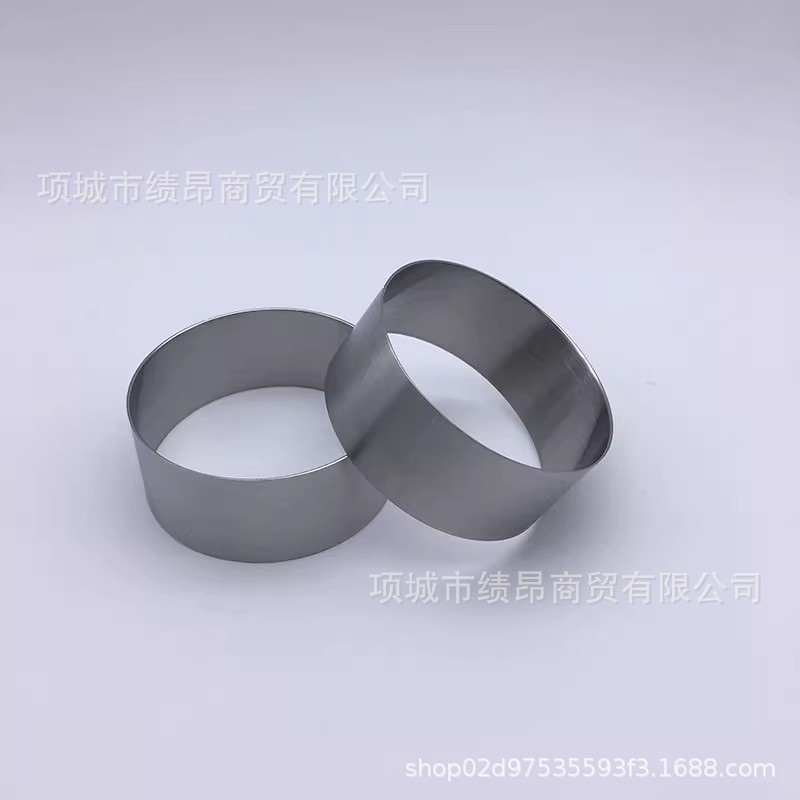 小白米糕粑粑模具不锈钢圆形慕斯圈蛋糕模玉米面饼发糕模具米馒头|undefined