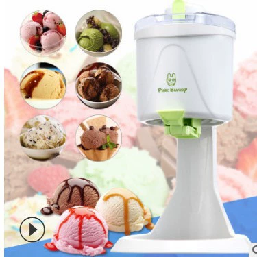 Automatic mini ice cream maker, fully automatic single-serve soft-serve machine, coffee color