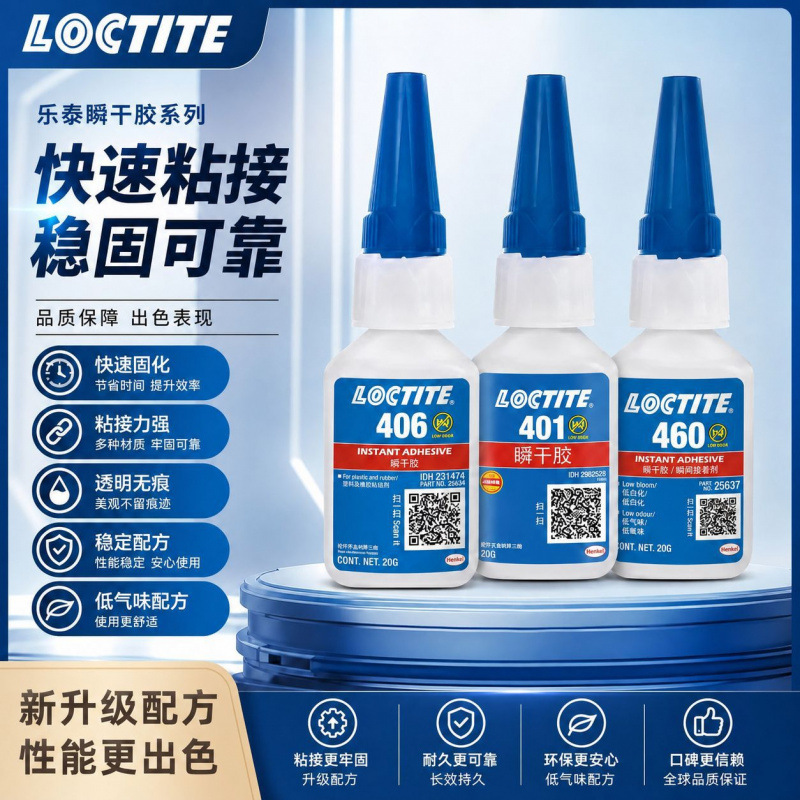 Loctite 401 403 460 480 495 Glue for Handicrafts and Jewelry, Instant Drying Adhesive