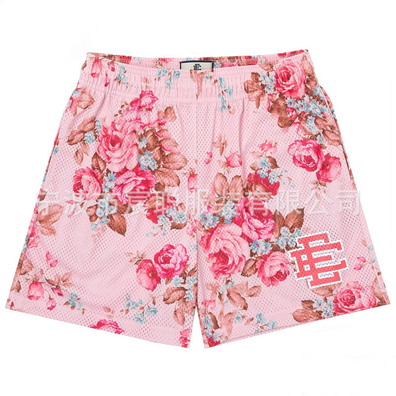 Eric Emanuel EE Pantalones cortos de malla para hombres y mujeres, pantalones de baloncesto deportivo de cuatro puntos