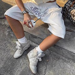 7CM内增高真皮欧洲站高帮小白鞋女2025秋季新款魔术贴休闲运动鞋