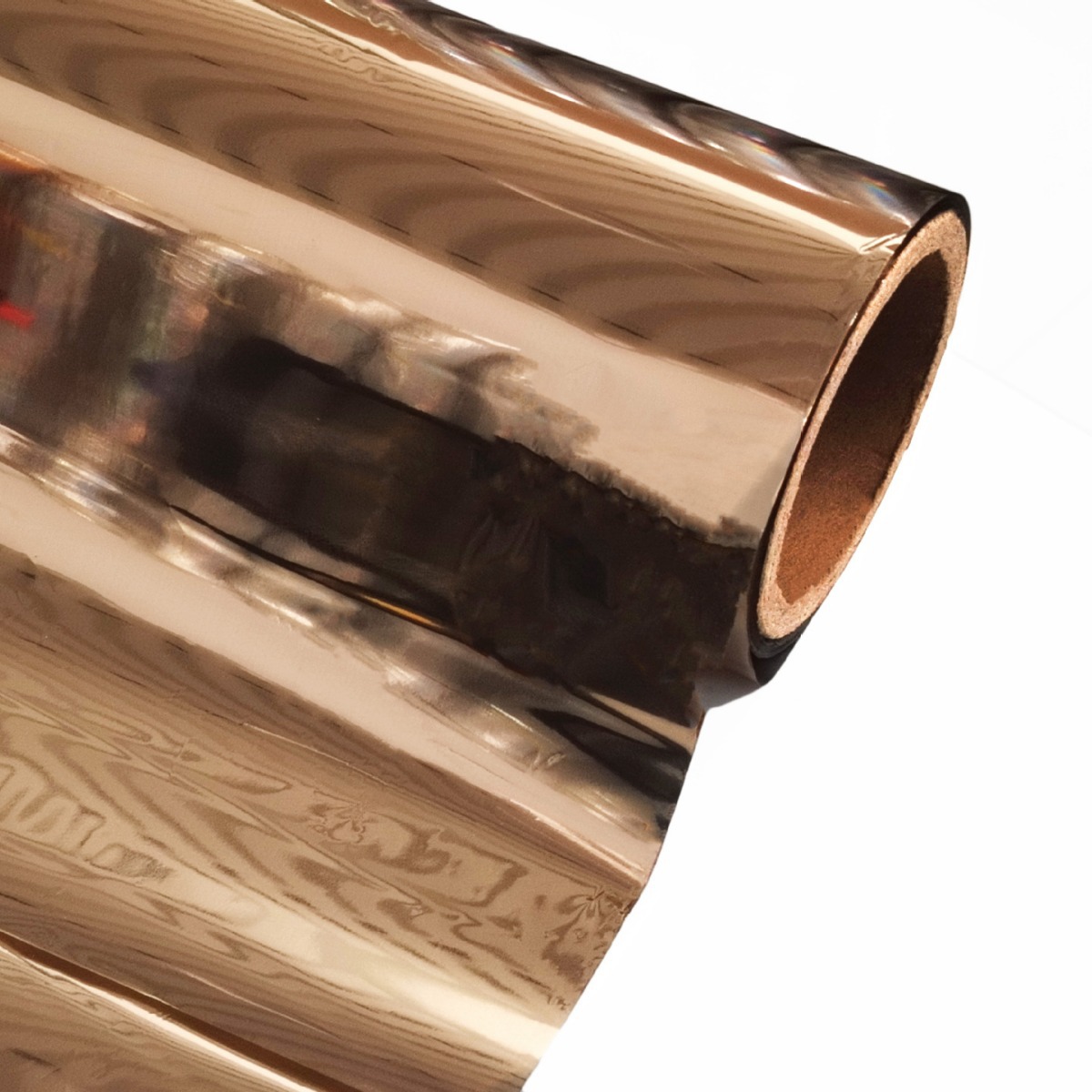 PET玫瑰金镀铝耐水洗转移膜刻字膜原材料耐高温金属膜厂家