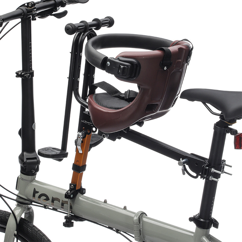 Xīn Guān New Mountain Bike Front Child Seat (Other vehicle seats) - gunmetal-brown