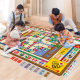 Huaying Children Double-sided Monopoly Carpet Flying Chess Game Mat Crawling Mat Table Game Parent-child Interactive Game Mat