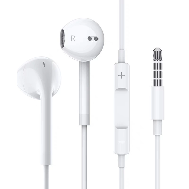 Совместимые наушники Apple, универсальные затычки для ушей, оптовая продажа, Android, проводной контроль