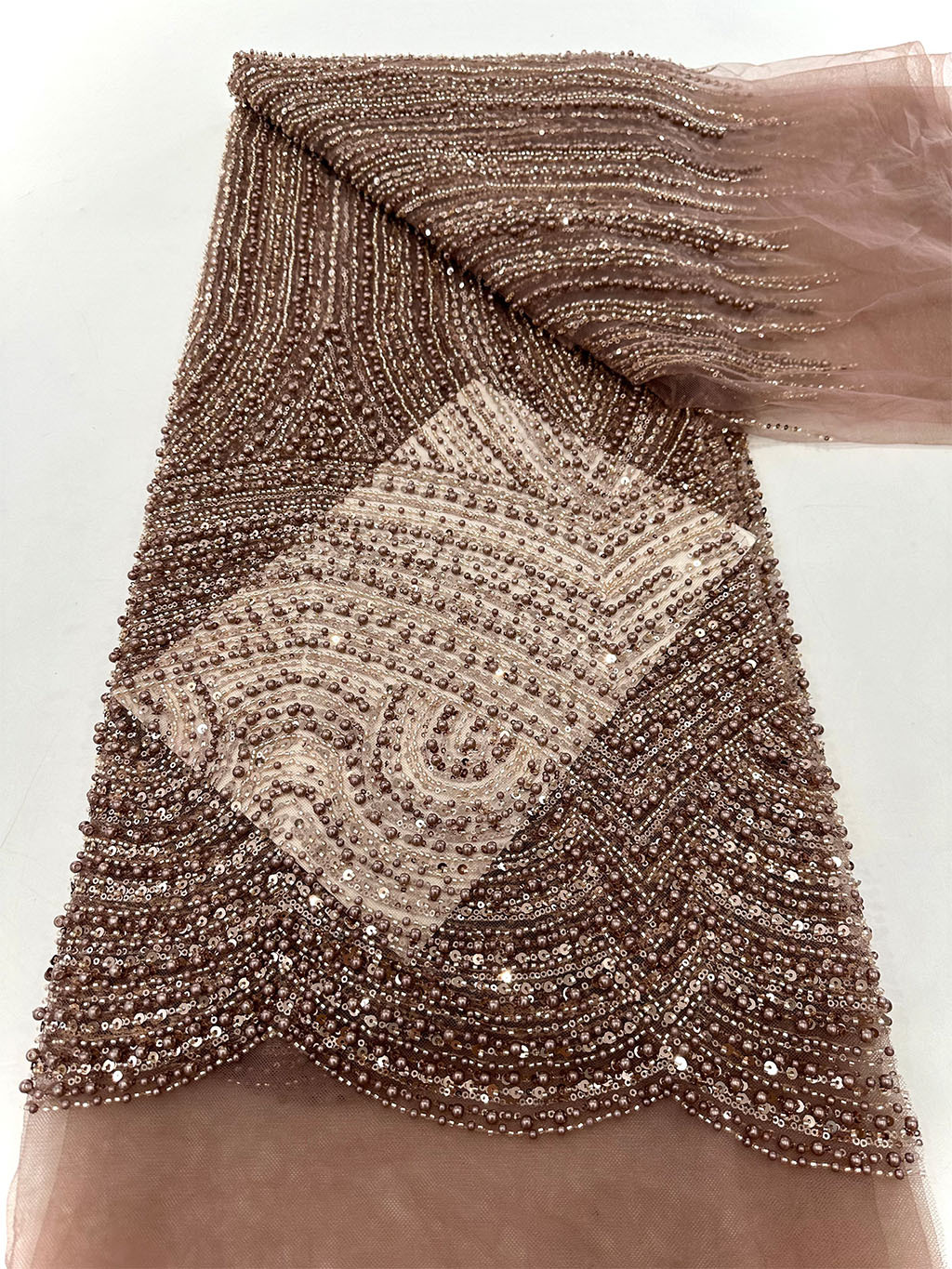 Tejido de boda bordado de perlas, tejido de bordado de perlas, tejido de bordado de perlas, alfombra roja de boda, vestido de compromiso, tejido bordado
