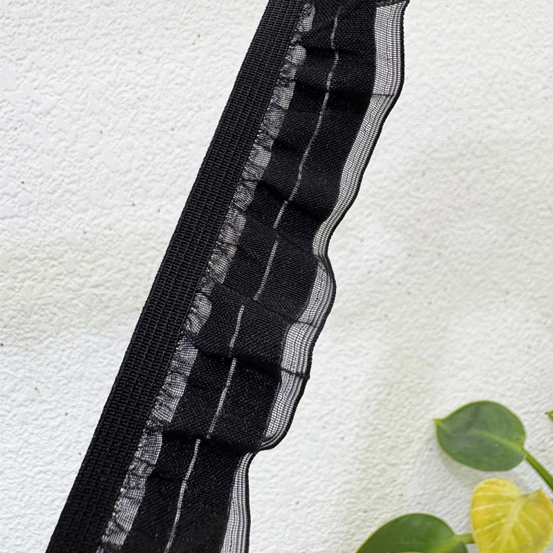 双层蕾丝黑色